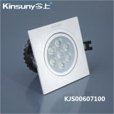 7W High Power LED Adjustable LED Spotlight with CRI>80 (KJS00607100-L/S)